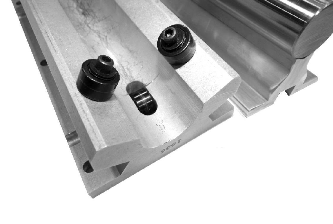 Roller guideway JR series LM76 Linear Motion Bearings round rail