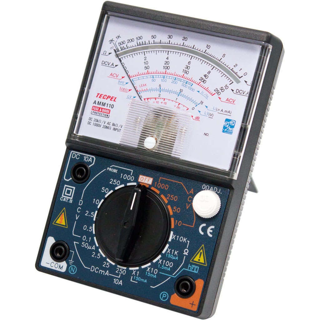 Analog multimeter - AMM-110 - Tecpel Co., Ltd. - portable / 1000 V / 10 A