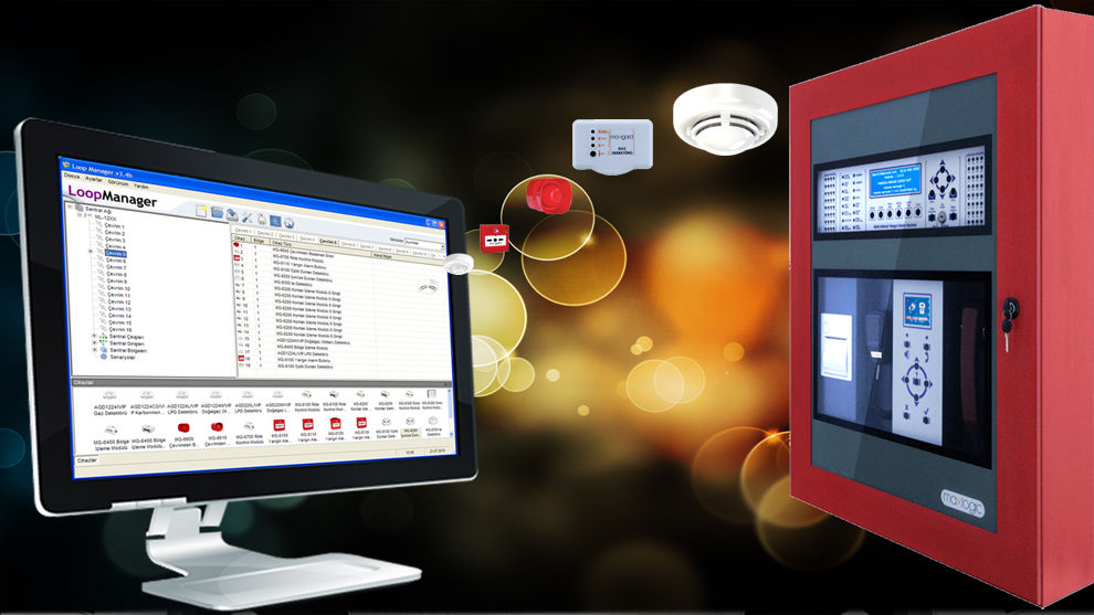 Fire safety management software Loop Manager MAVILI ELEKTRONIK Windows