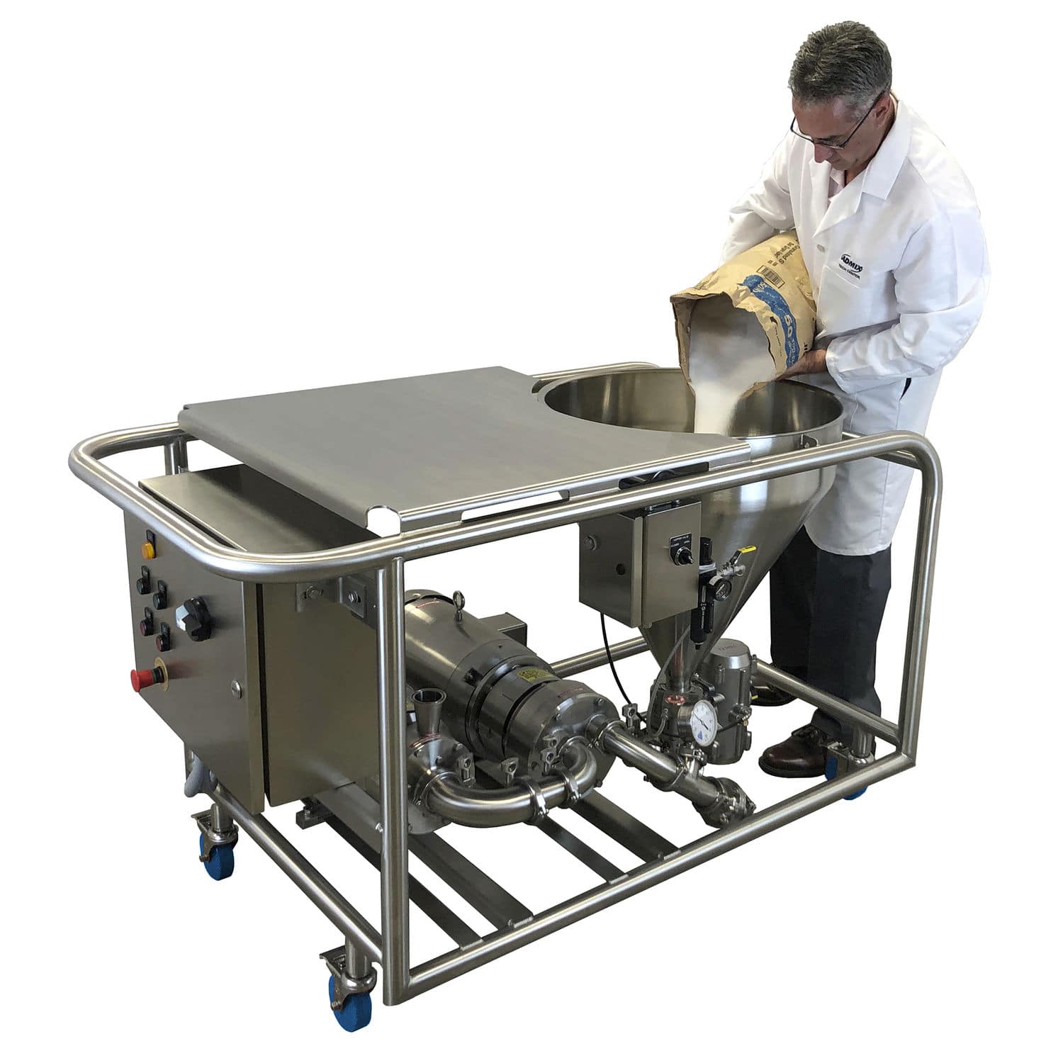 Rotor-stator dispersion system - Fastfeed® - Admix - batch / powder