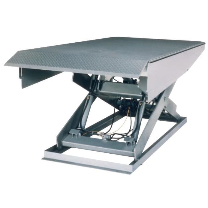 Scissor lift table DUALDOK® RiteHite hydraulic / stationary