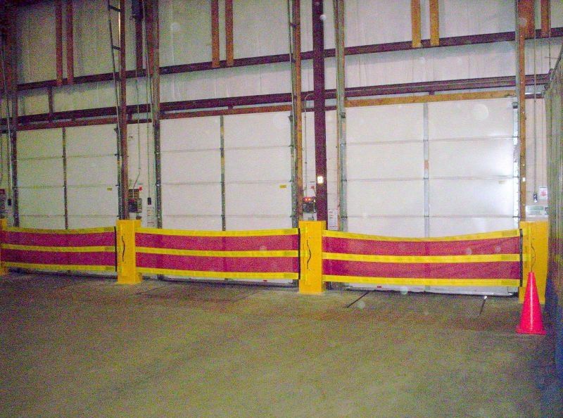 Loading dock barrier DokGuardian RiteHite protective / net