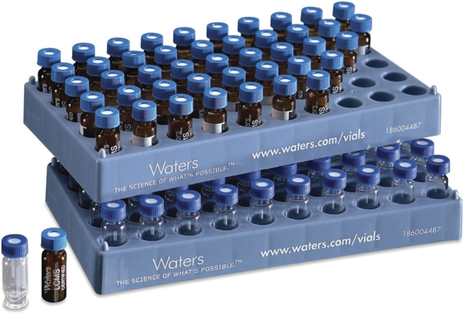 Cylindrical vial Waters glass / sample preparation