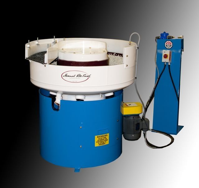 Centrifugal vibratory finishing machine Gemini series Hammond Roto