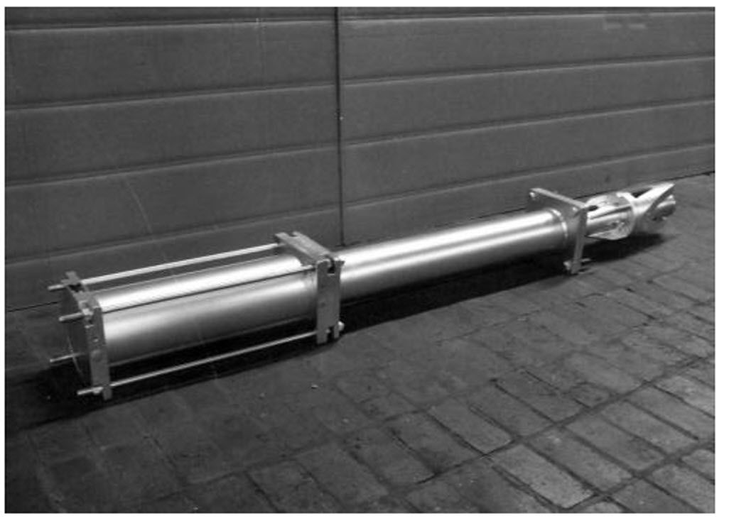 Pneumatic cylinder LECQ EQUIPEMENT doubleacting / hole punch