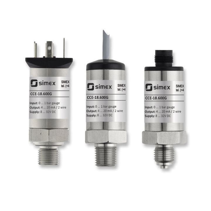 Compressed air pressure transmitter CCE18.600G SIMEX Sp. z o.o