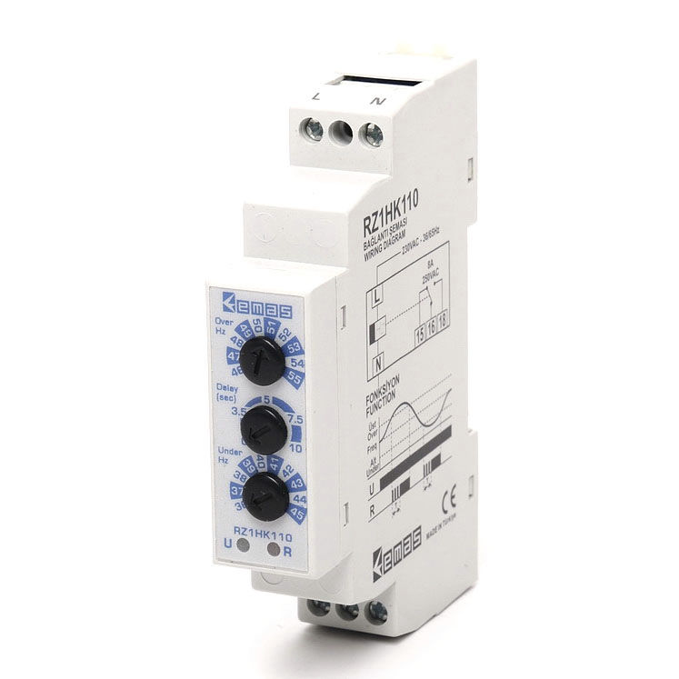 Frequency monitoring relay RZ1HK110 EMAS DIN rail