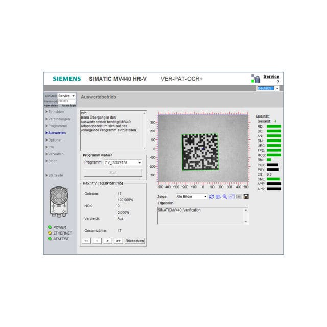 2D matrix code reading optical system - Pat-Genius - Siemens Industrial ...