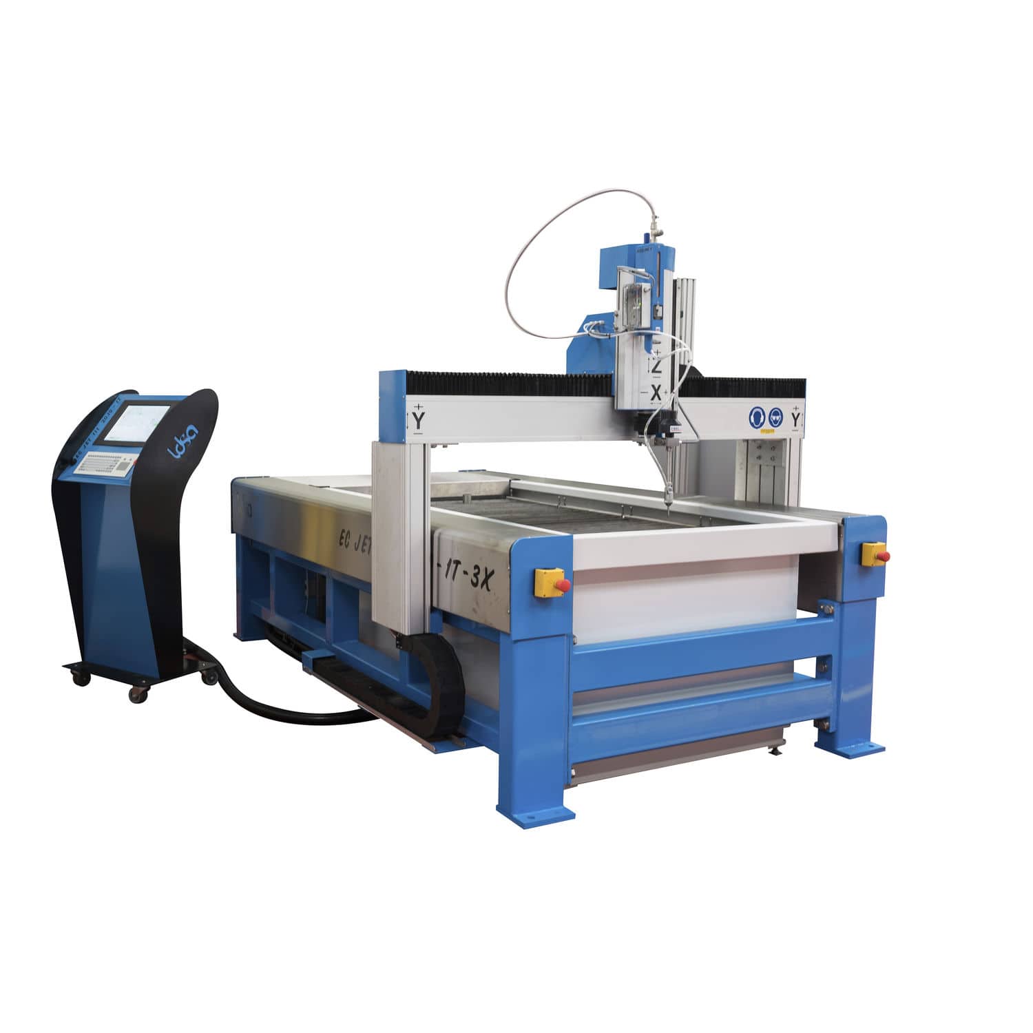 Abrasive waterjet cutting machine ECJET III LDSA pure waterjet