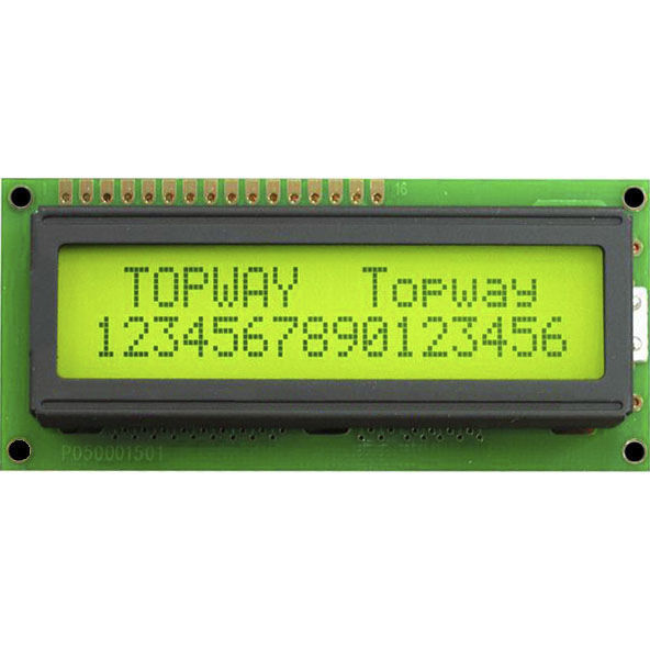 16 x 2 display module - LMB162ABC - TOPWAY LCD - LCD / monochrome ...