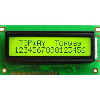 16 x 2 display module - LMB162HBC - TOPWAY LCD - LCD / monochrome ...