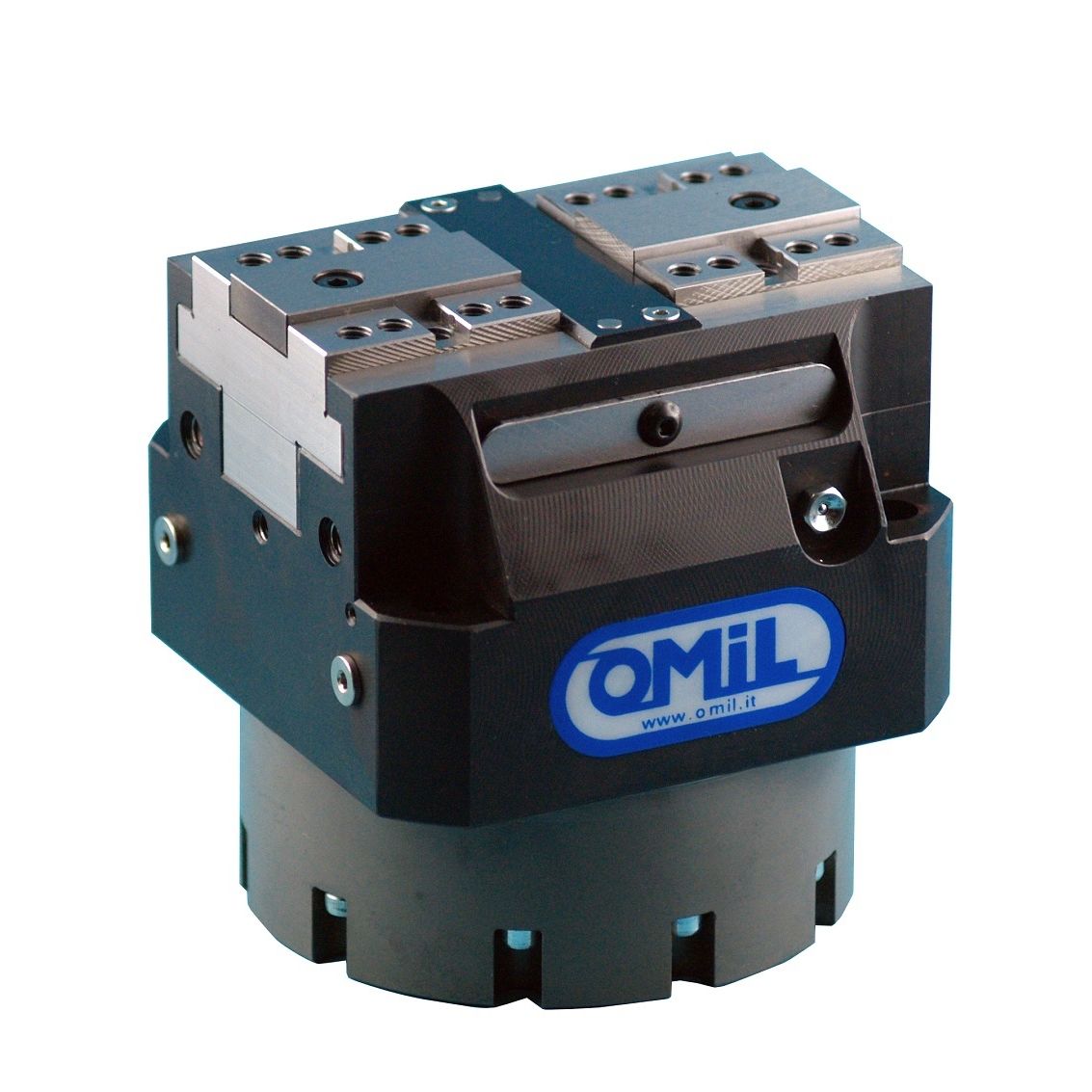 Machine tool vise CFBMC OMIL pneumatic / spring / selfcentering