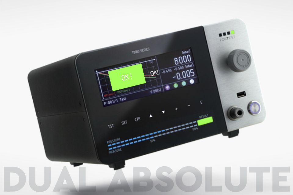 Differential pressure decay leak tester DUAL ABSOLUTET8090 ForTest