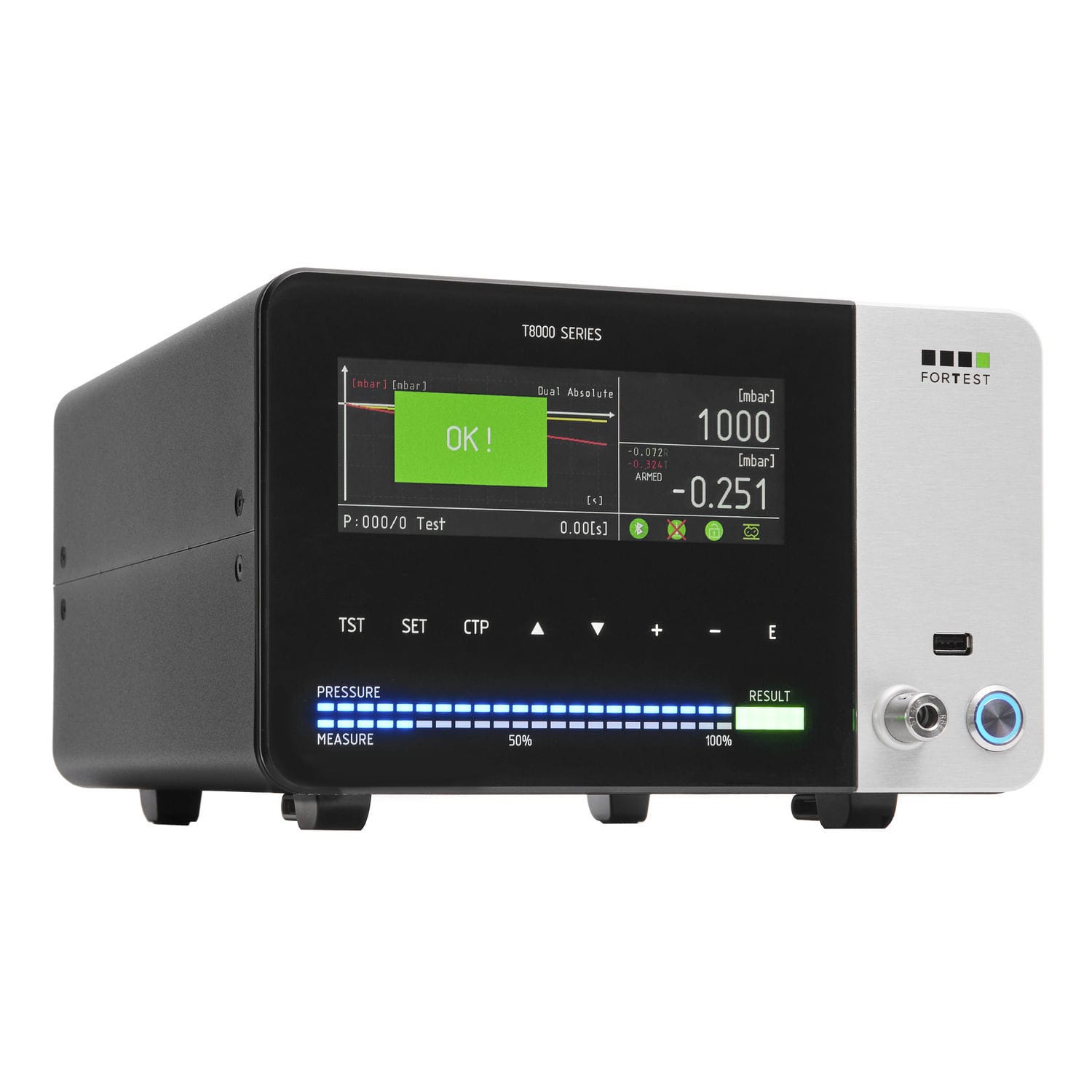 Absolute pressure decay leak tester T8990 ForTest GmbH digital