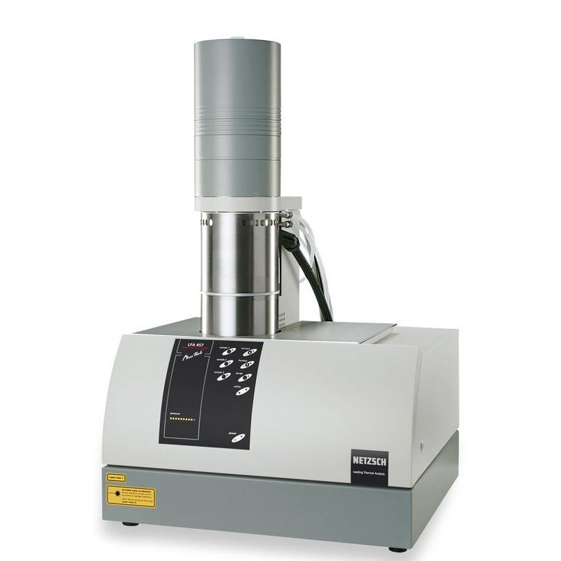 Heat flow for thermal conductivity testing measuring instrument LFA 457 MicroFlash® NETZSCH