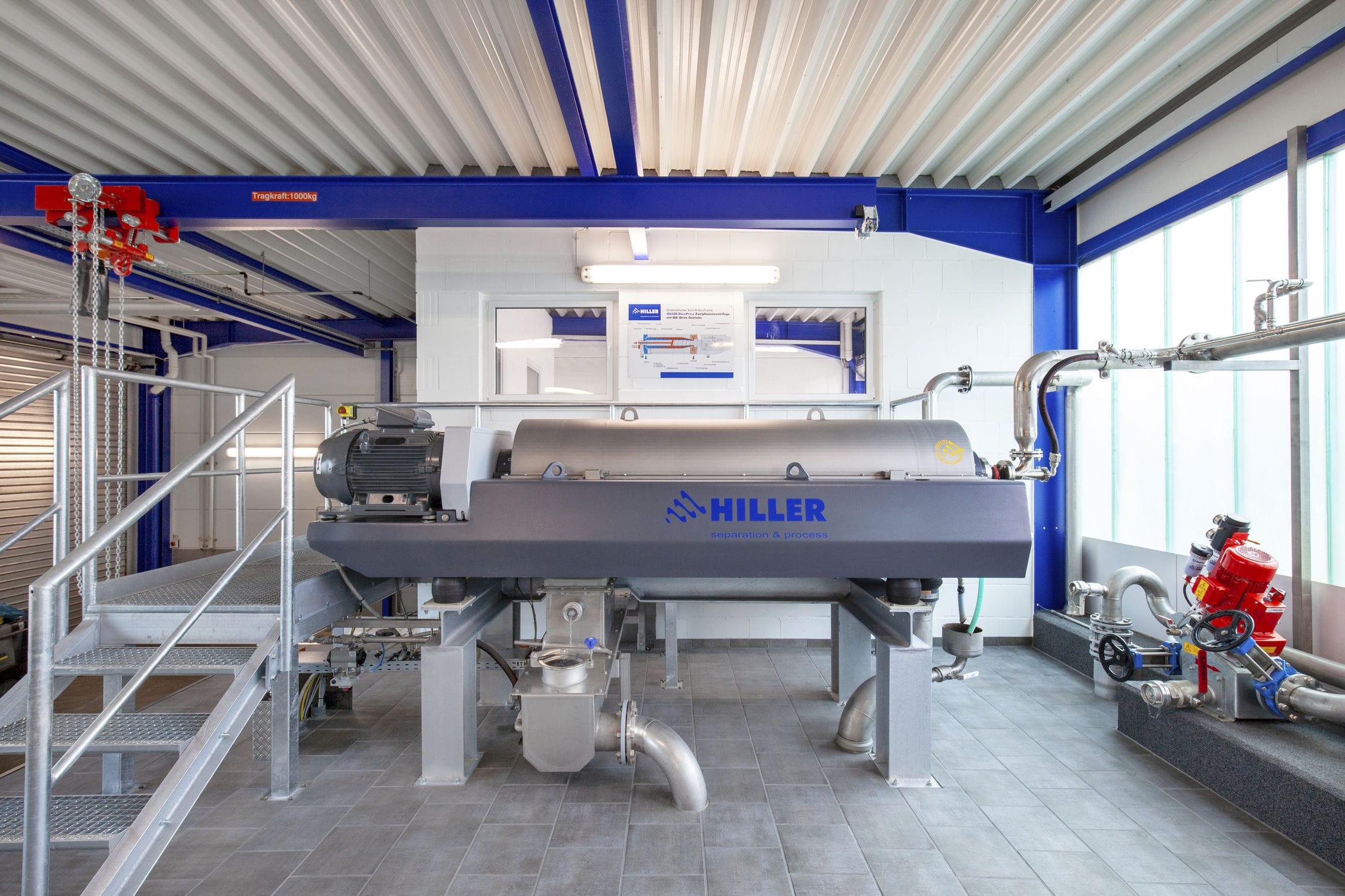 Wastewater decanter DecaPress® Hiller GmbH for sludge thickening
