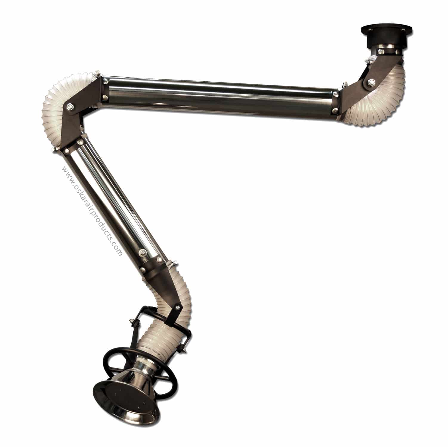 Fixed extraction arm OSKAR SS075 MENEGON rigid / for chemicals