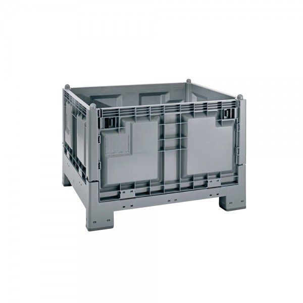 HDPE pallet box - CARGO FOLD 700 series - MARTINI ALFREDO - wire mesh ...