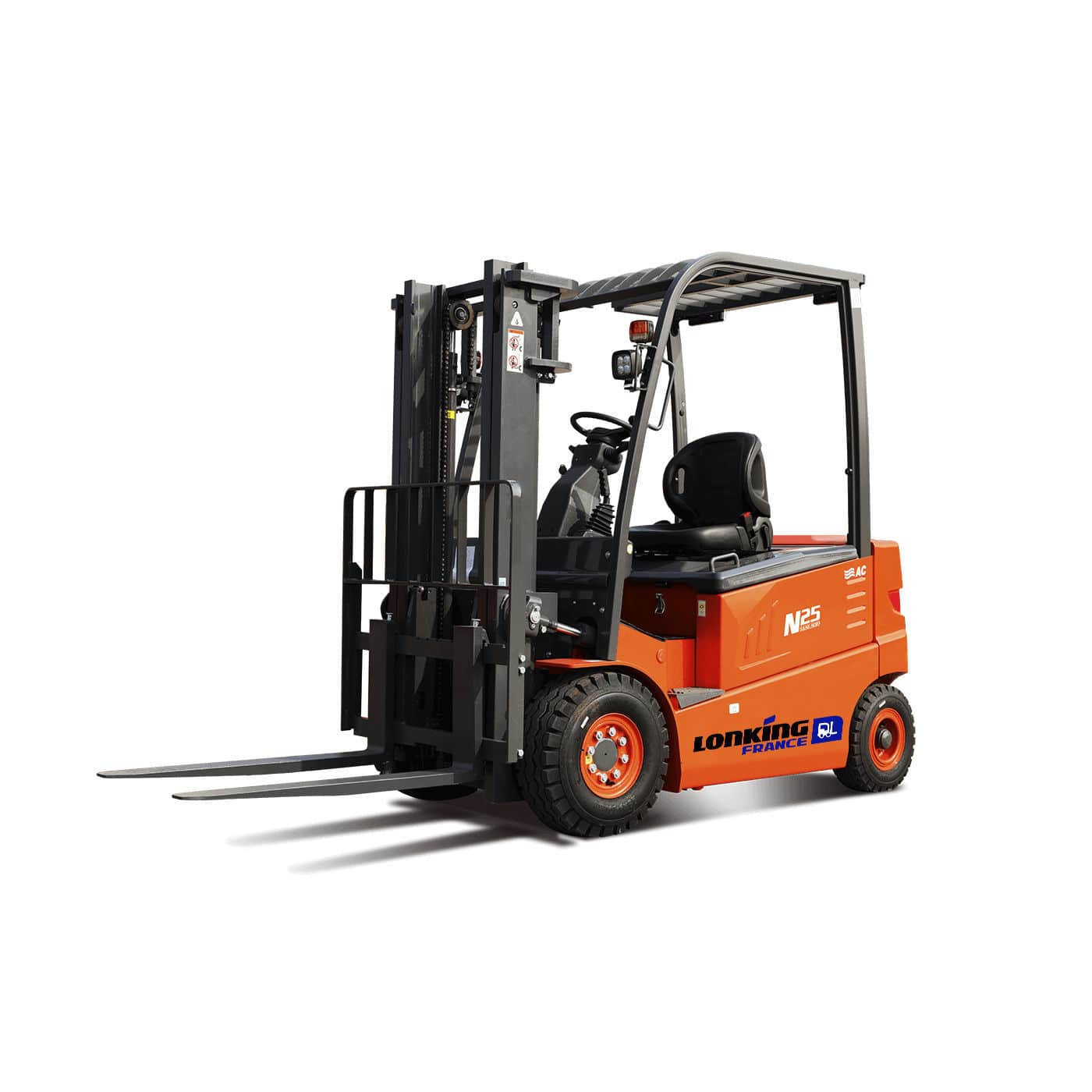 Electric forklift truck - LG25B - Lonking France - ride-on / 4-wheel