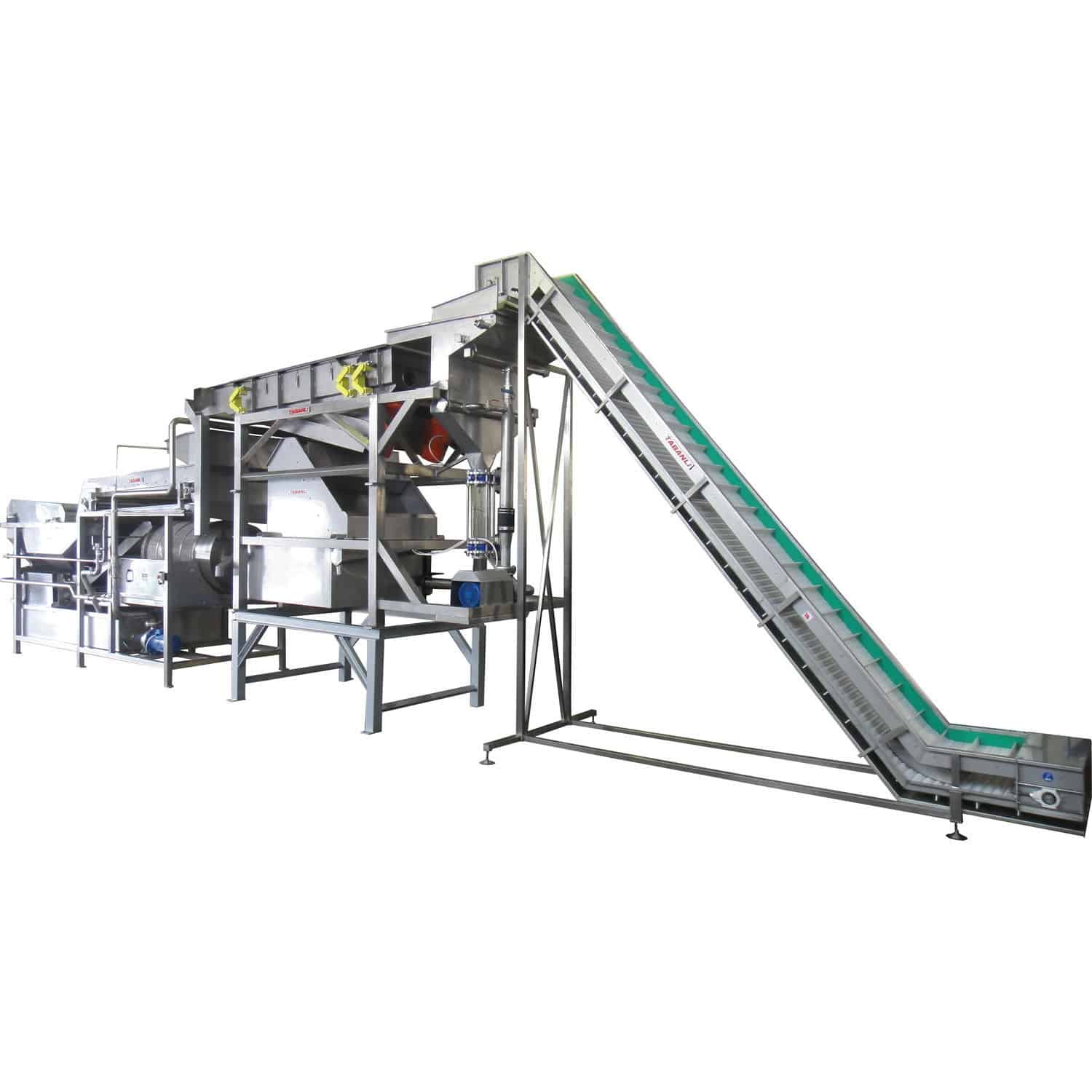 Green pea food cleaning machine TABANLI MAKINA SAN VE TIC LTD STI belt / vibrating