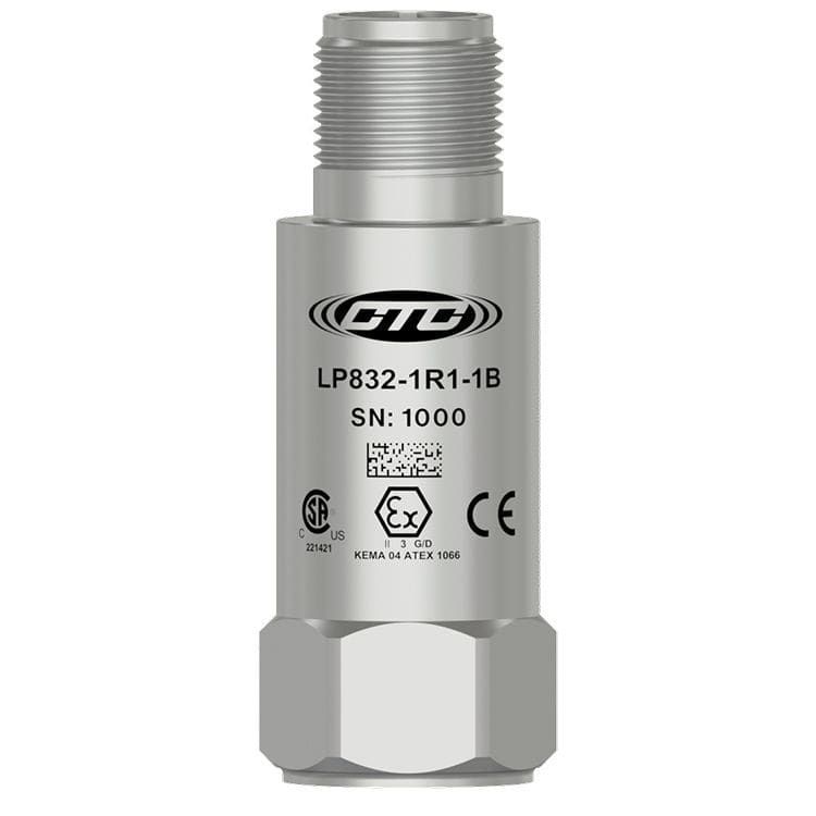 Eddy current vibration sensor LP832 CTC with temperature measurement