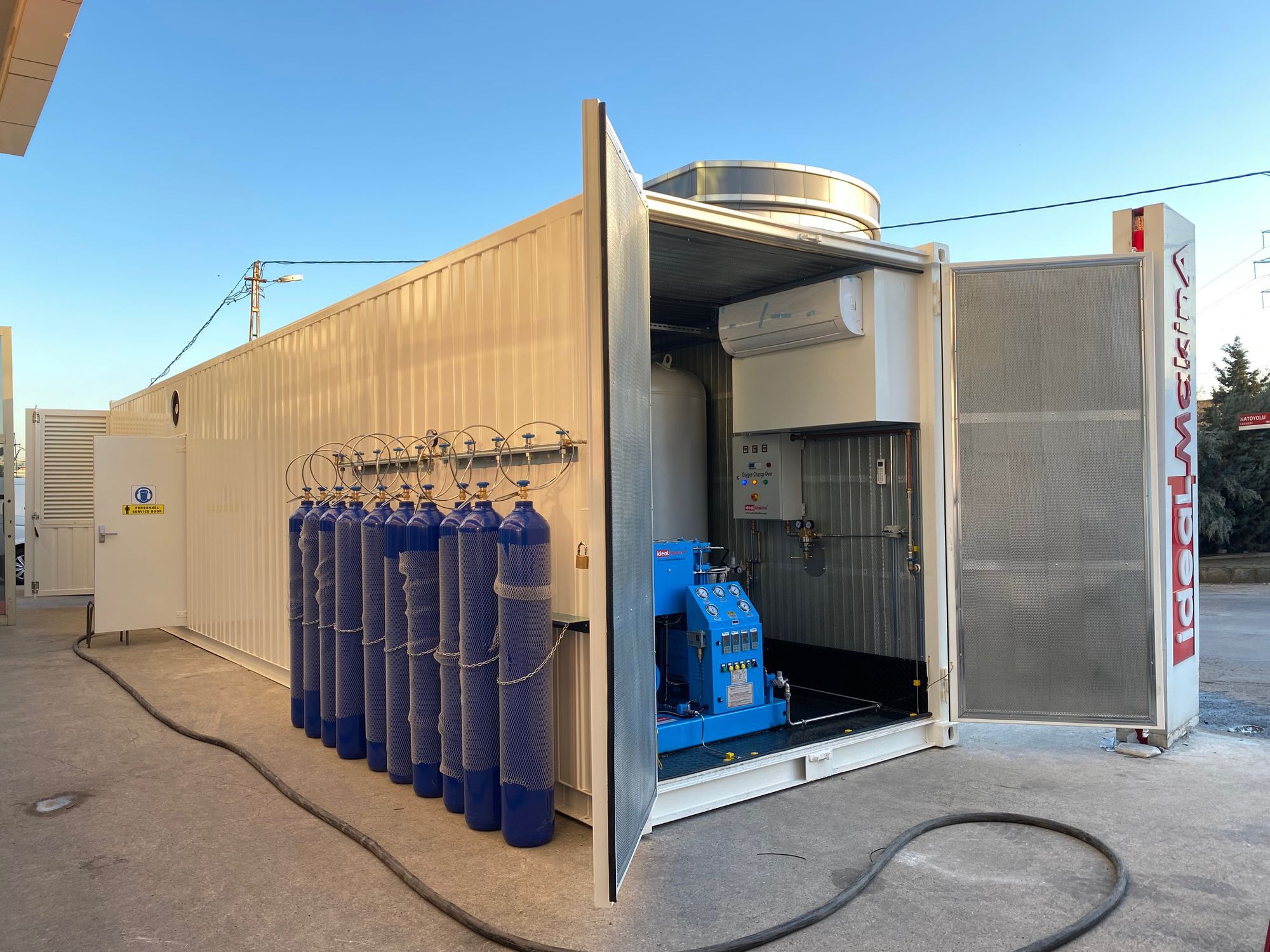 Oxygen cylinder filling station IDEAL MAKINA cylinder / gas / oxygen