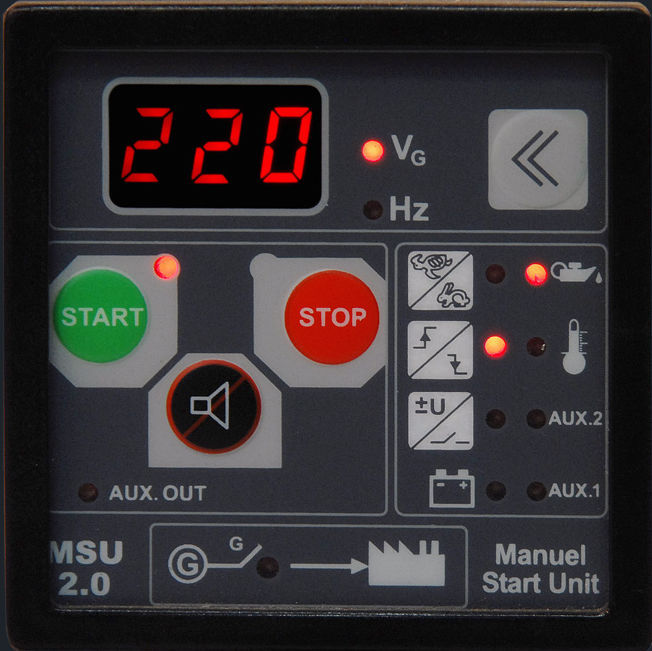 Manual genset controller MSU 2.0 ENKO Elektronik Kontrol Sistemleri