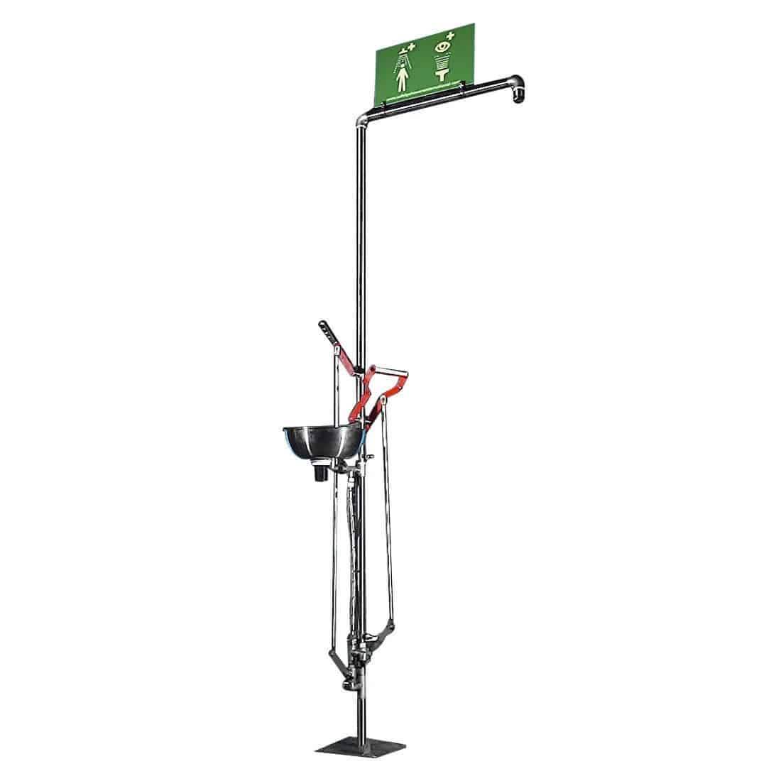 Safety Shower Loop Floor-standing safety shower - FS3 - Aqua Safety Showers Internatioanl ...
