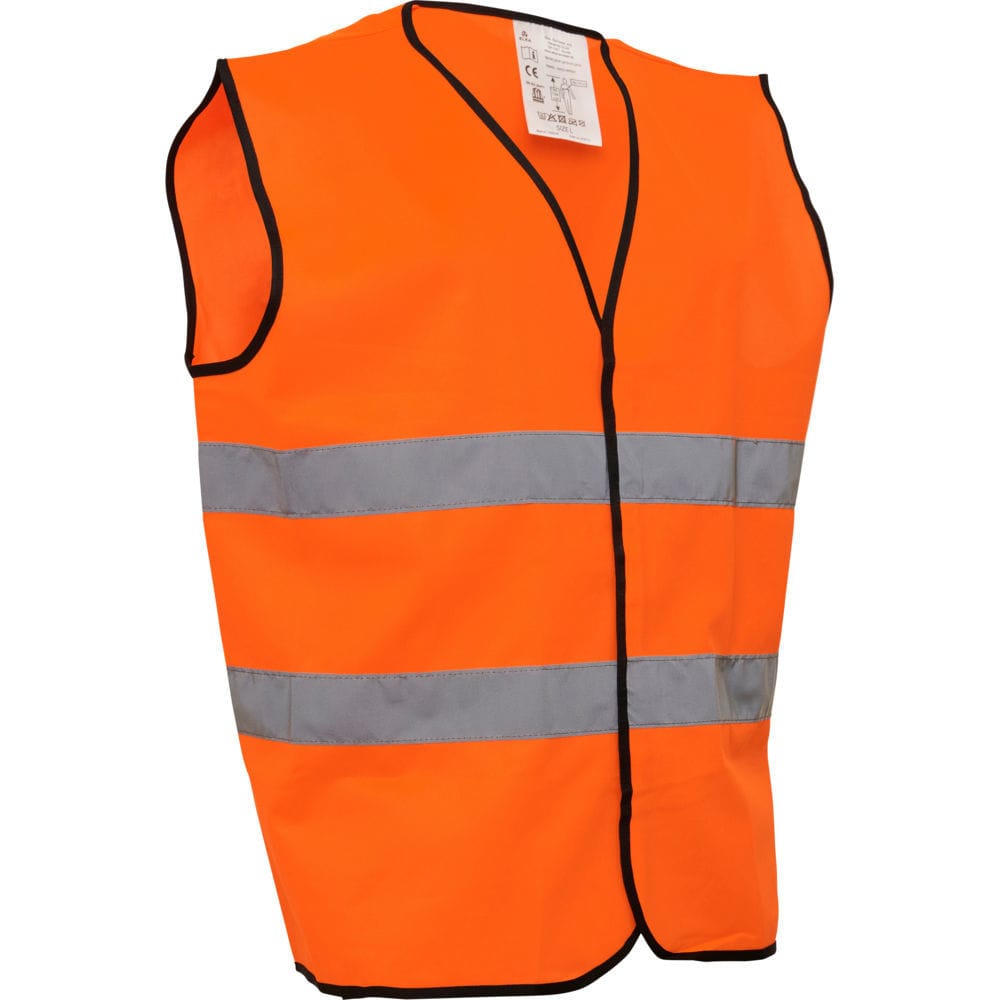 Work vest - 132201R - ELKA - high-visibility / waterproof / polyester