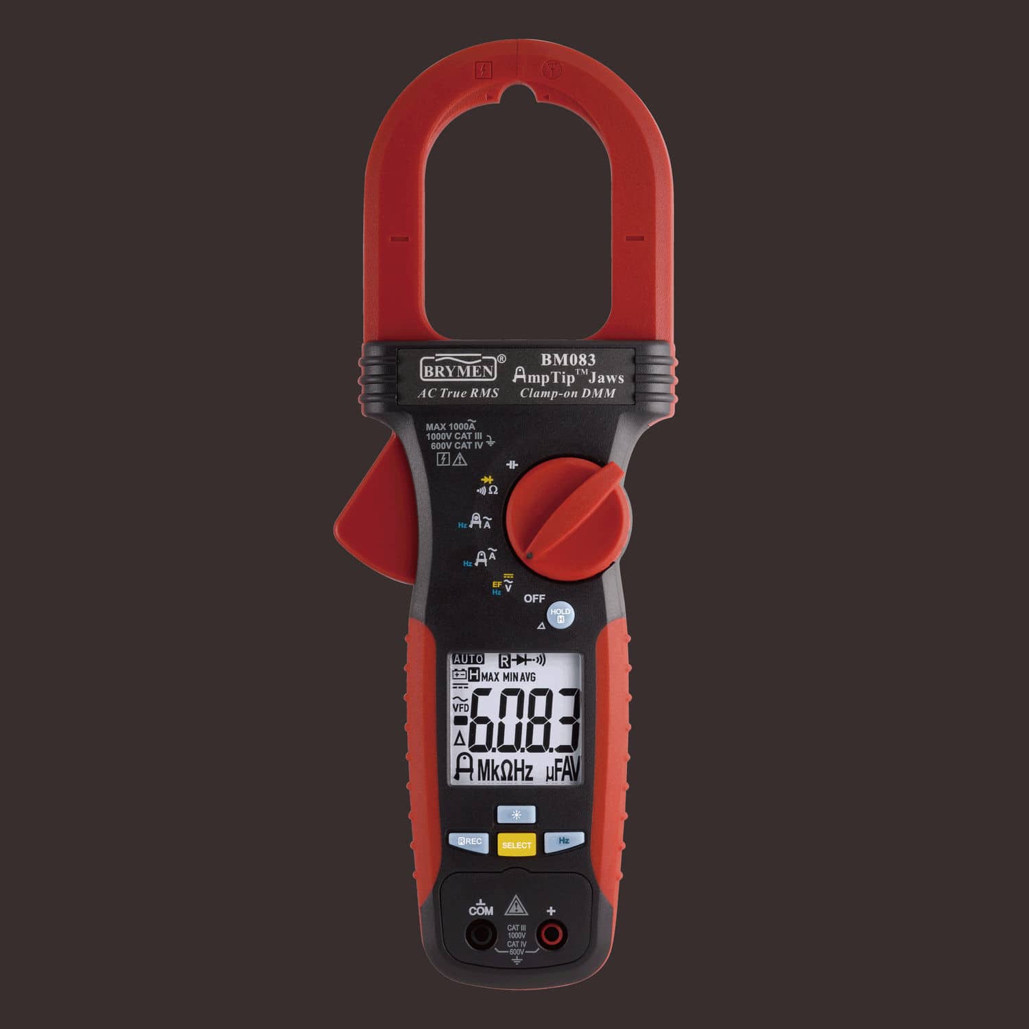 6000 count digital clamp multimeter - BM083 - BRYMEN - portable / 1000 ...