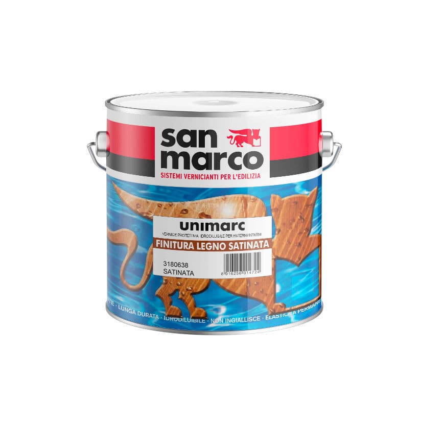Protective varnish Unimarc SAN MARCO waterbased / for wood / for