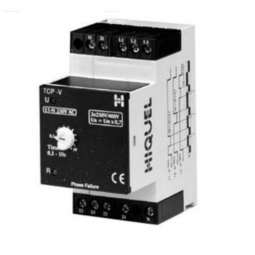 Phase loss monitoring relay TCPV series HIQUEL DPCO / three