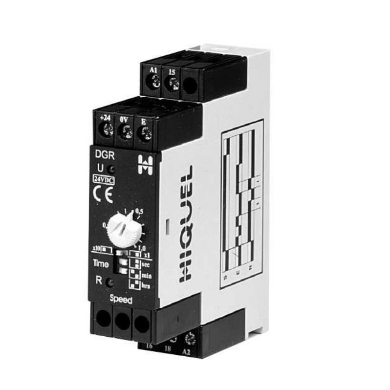 Speed control relay DGR series HIQUEL SPCO / AC/DC / DIN rail