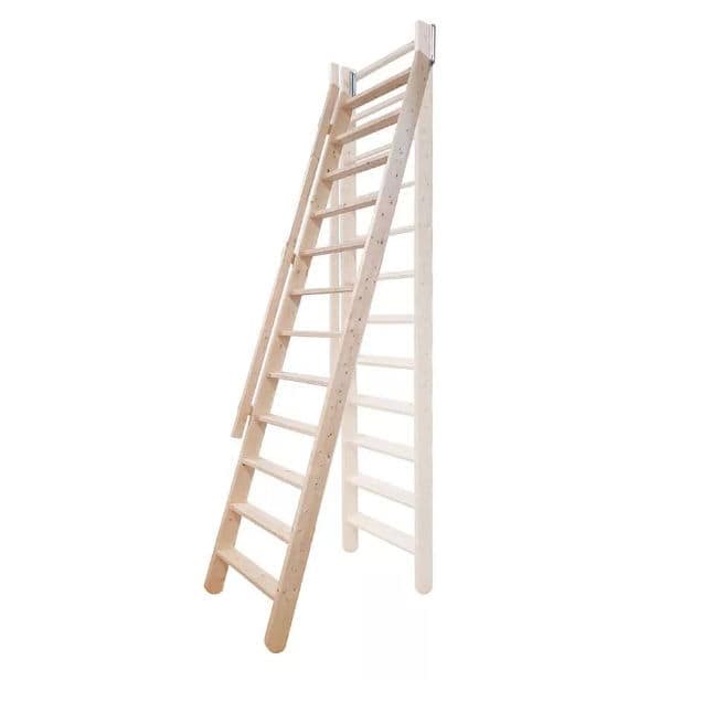 Wooden ladder BERGEN Dolle sliding