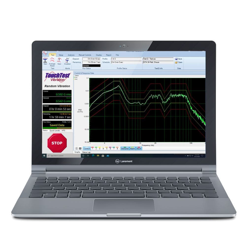 Vibration test software - TTV2 - Lansmont - control / Windows