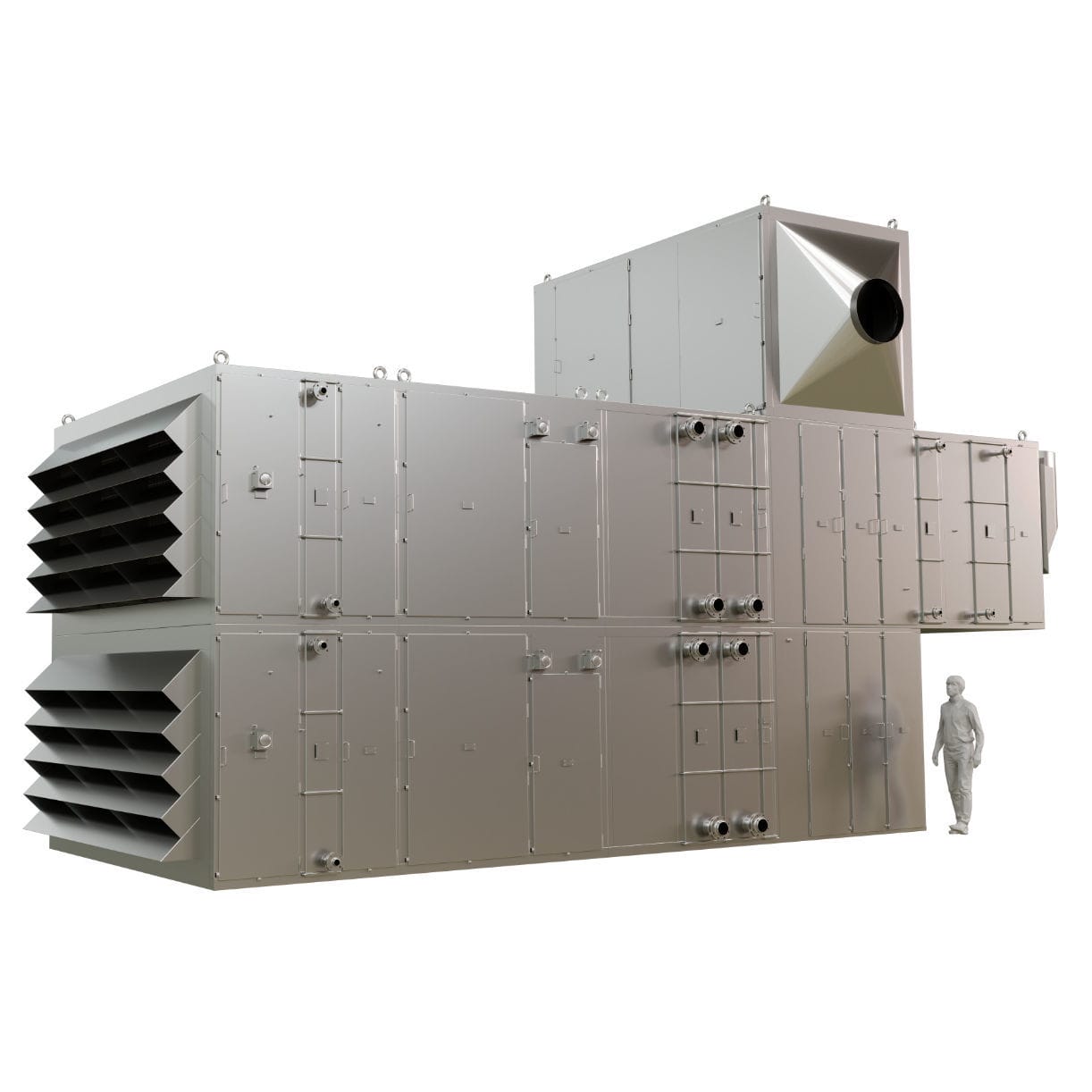 View of Air treatment unit for the food industry - ANYTHERM AG - for large air ...