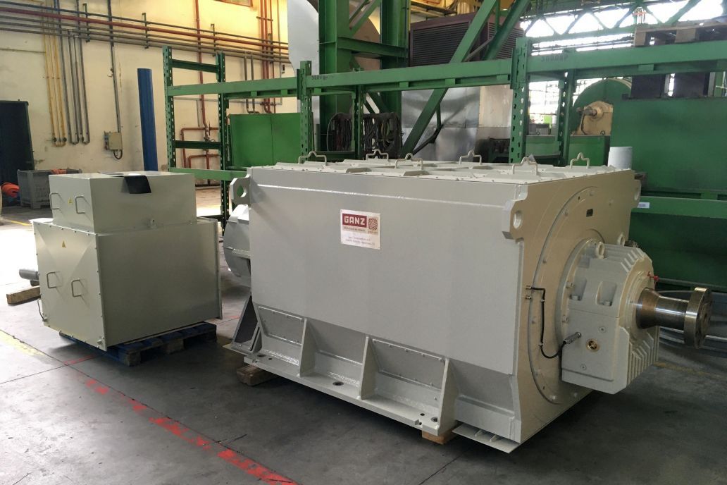 Steam turbine generator set Ganz Transformers and Electric Rotating