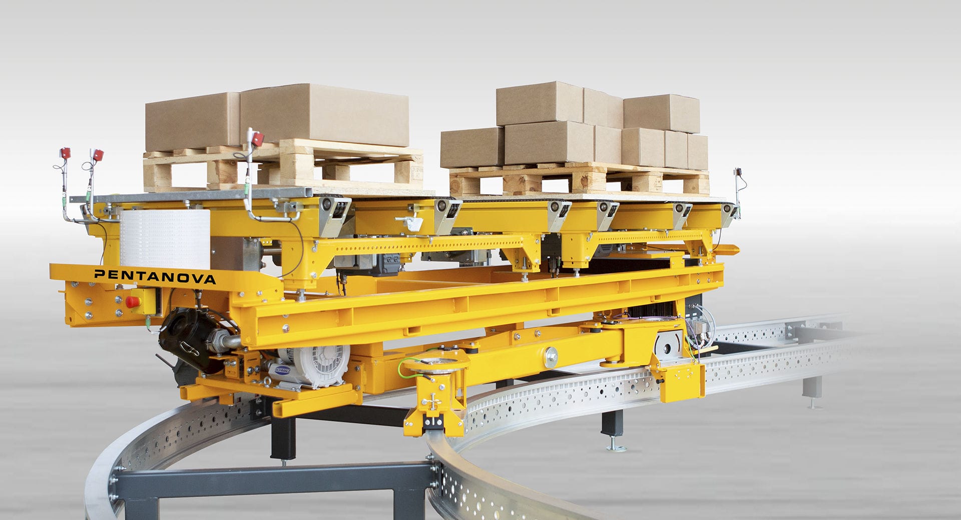 Doublerail conveyor PENTANOVA CS GmbH straight / transport / flexible