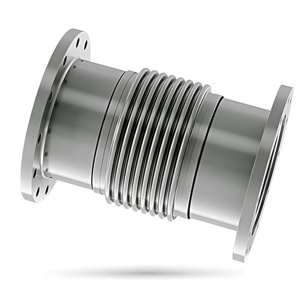 Metal pipe expansion joint BMSIMN BIKAR round / flange / axial