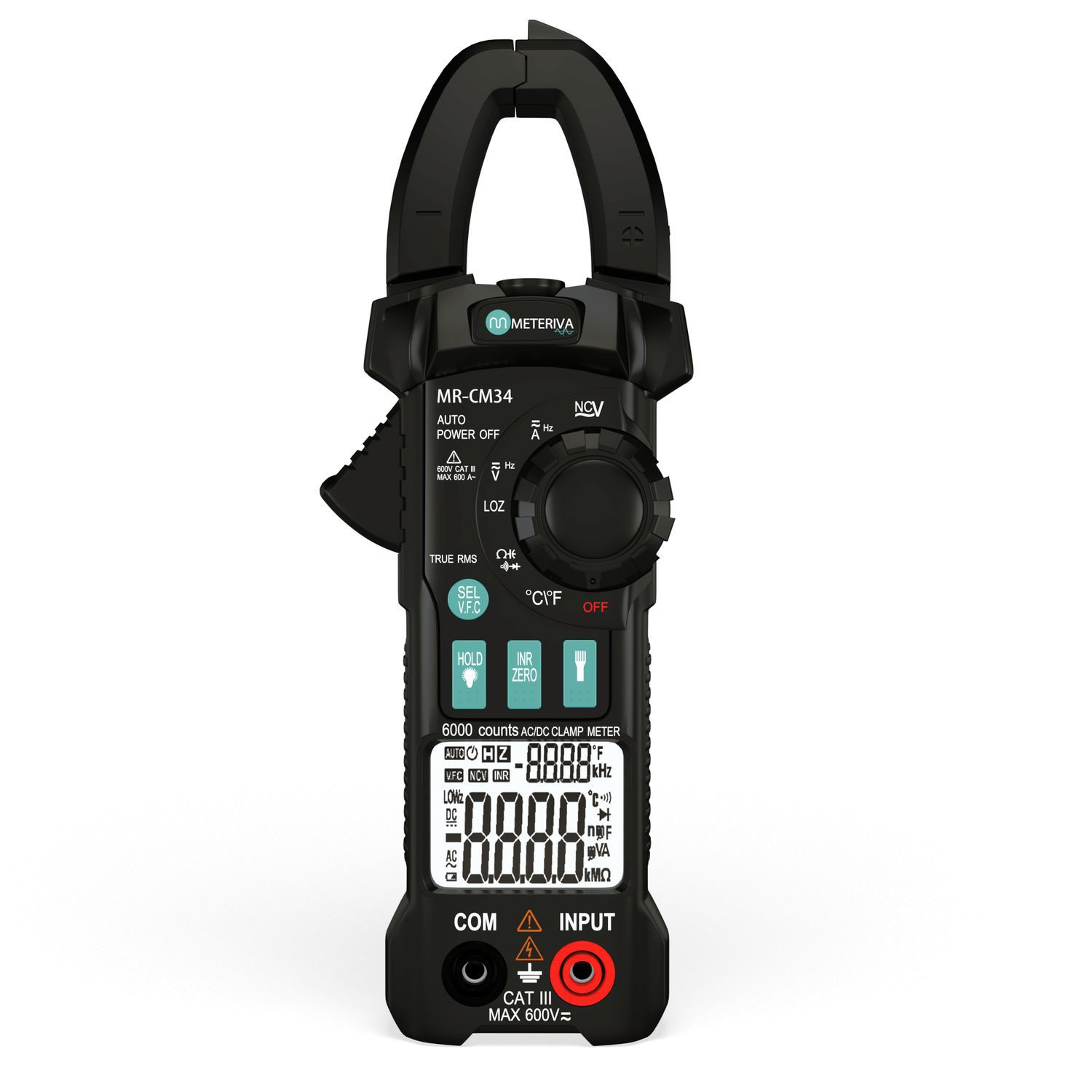 Digital clamp meter - MR-CM34 - METERIVA - portable / 600 V / 600 A