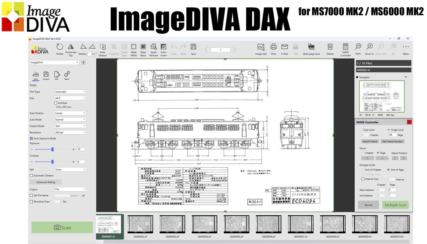Scanner software - ImageDIVA DAX - Kyokko Seiko Co., Ltd ...
