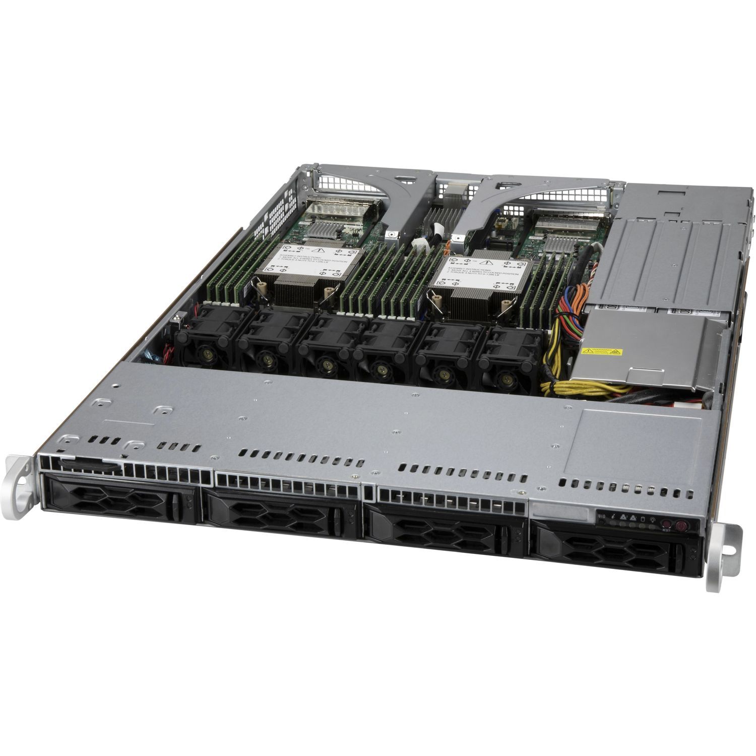 Rack-mount chassis - LA15TQC-R860AW - SUPERMICRO - 1U / backplane / 4 ...