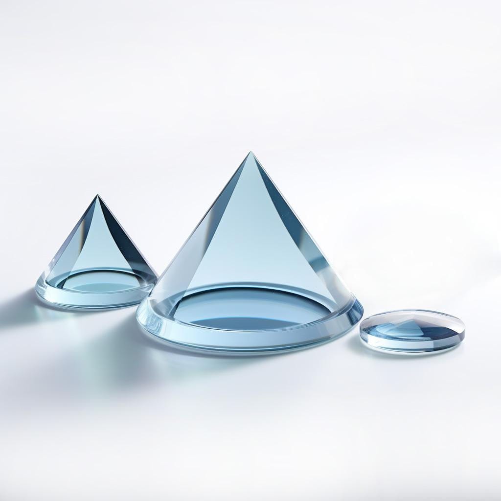 Axicon lens element - Alien Photonics - conical / fused silica / UV