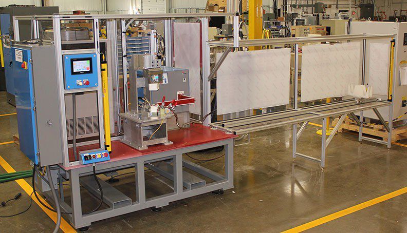 Induction soldering machine - Savage Saws / Inductoheat - automated ...