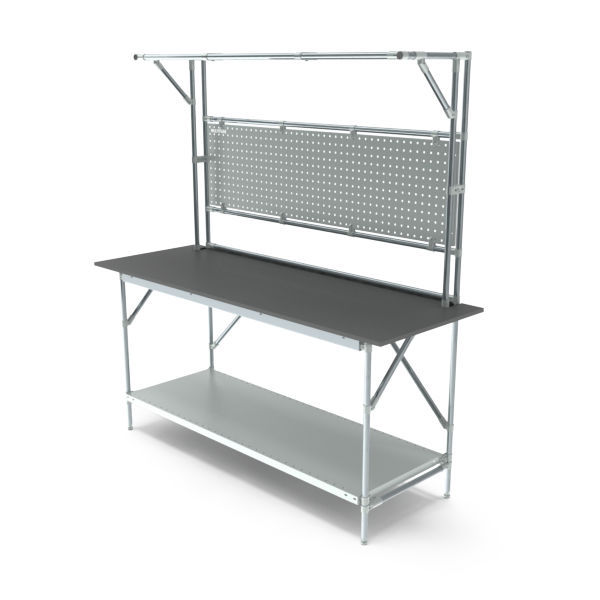 Metal workbench - 523-020 - Multitube - assembly