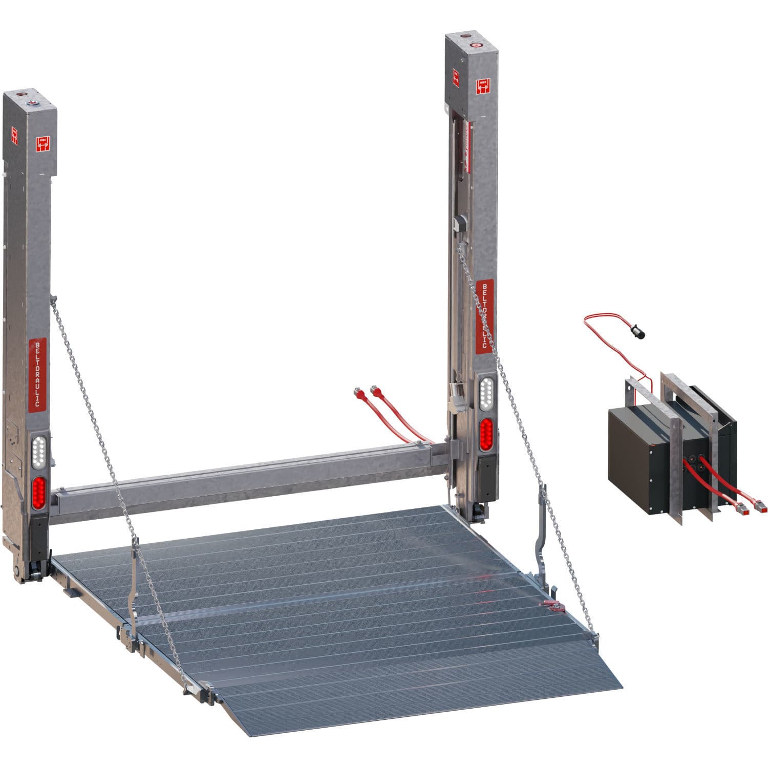 Gate Robotics Column type lift gate - RISE Robotics - for trucks / for heavy loads ...