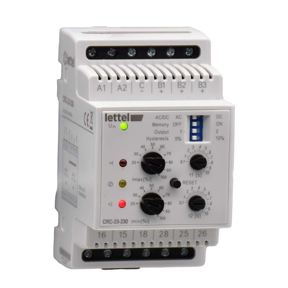 Current monitoring relay - CRC-23 - Lettel - under-current / over ...