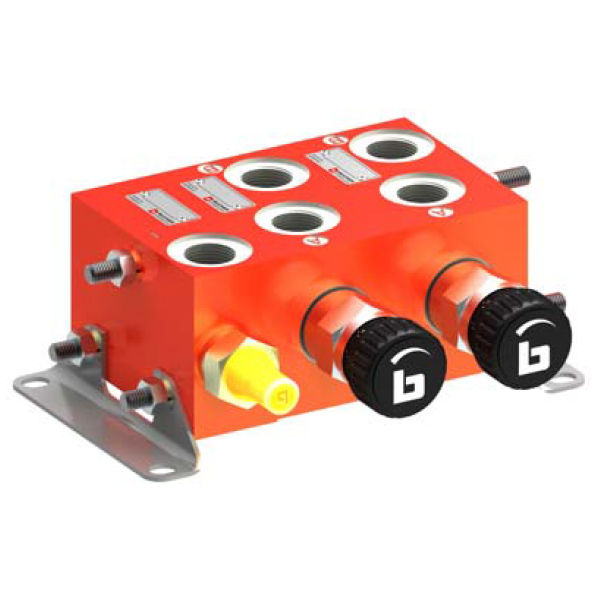 Hydraulicallyoperated valve MTK series BUCHER Hydraulics flow