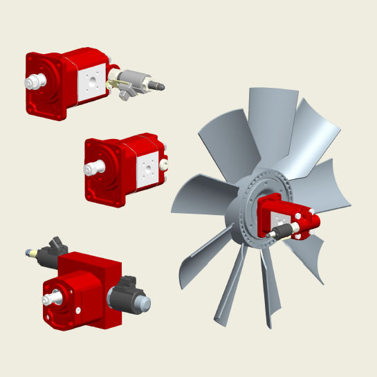 Externalgear hydraulic motor APM series BUCHER Hydraulics
