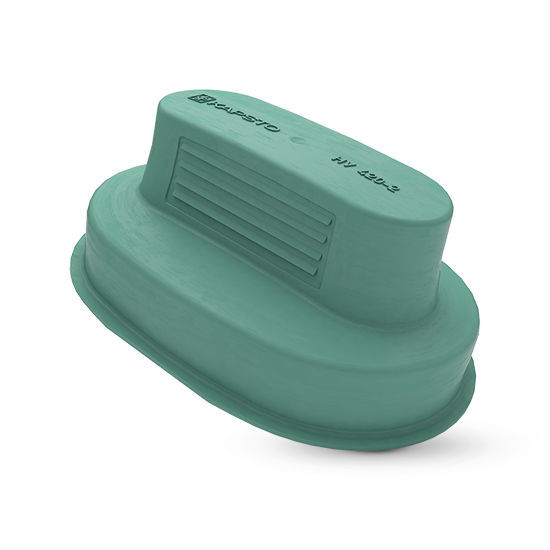 Press-fit cap - GPN 384 series - Pöppelmann - oval / plastic / protective